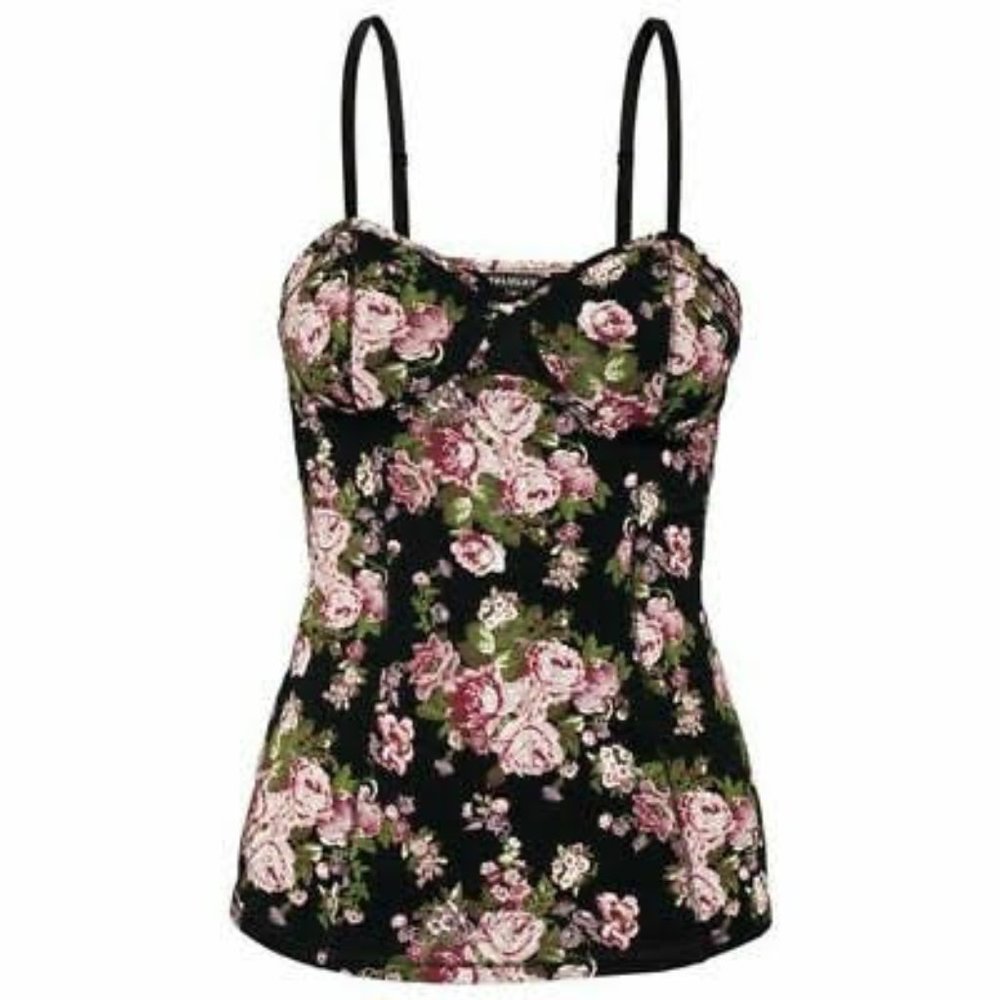 Aritzia Talula Floral Bustier Tank